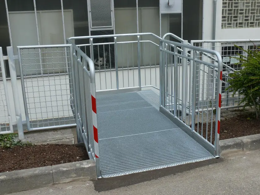 Zweite Ansicht einer gefertigten Treppenanlage